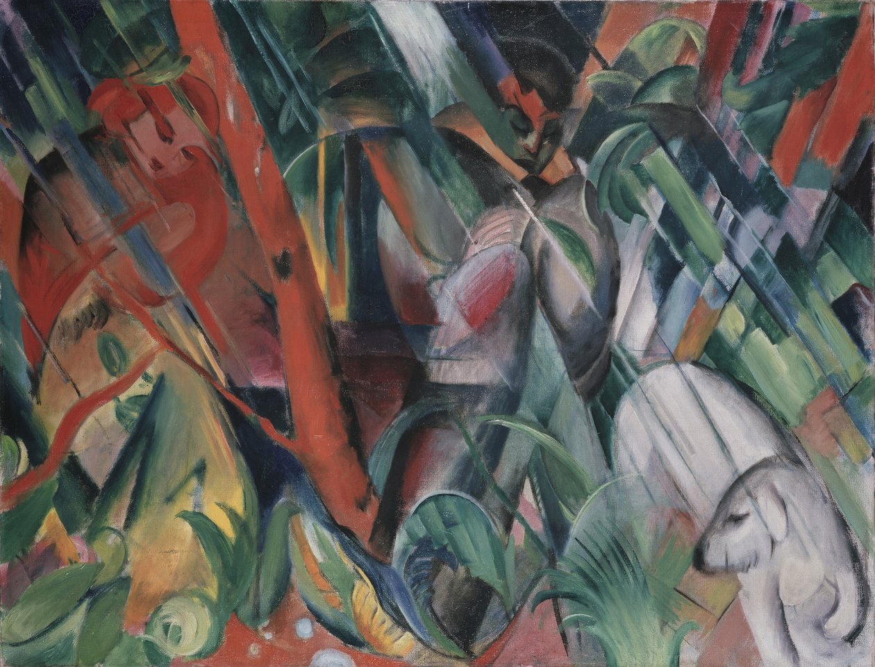 Esőben, 1912 alkotó: Franz Marc