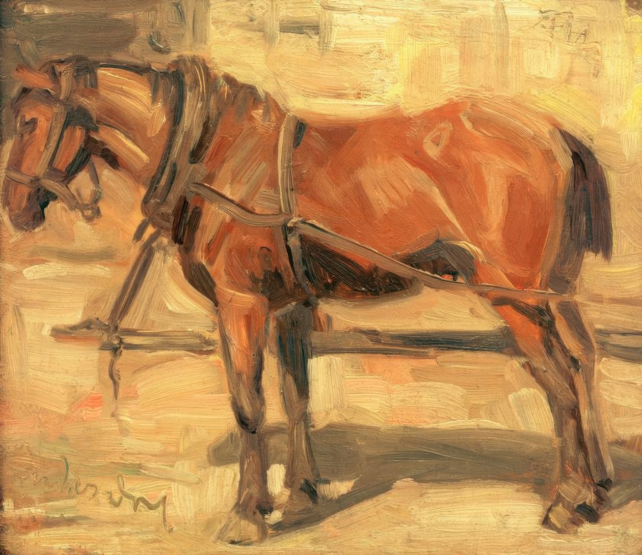 Kis lovas tanulmány alkotó: Franz Marc