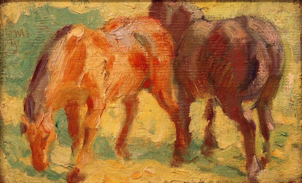 Kis lovas kép alkotó: Franz Marc