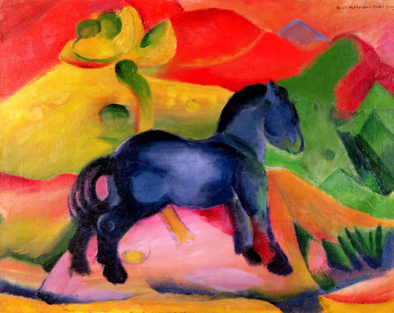 Kis kék ló, 1912 alkotó: Franz Marc