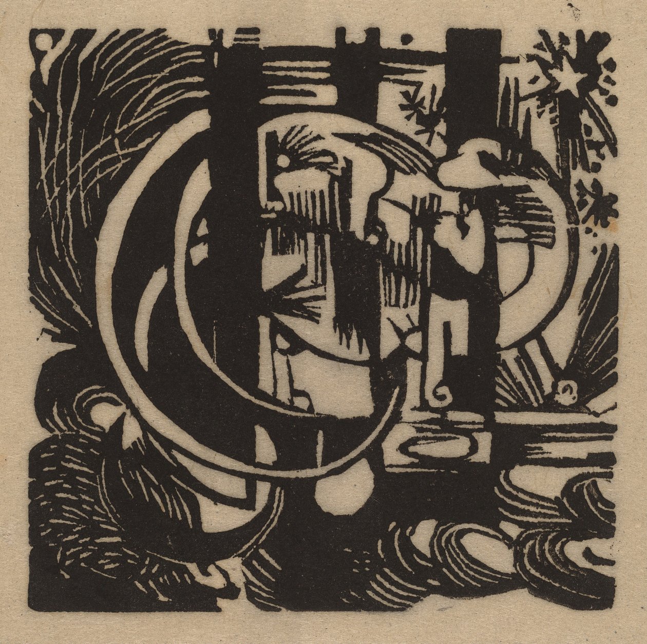 Gyíkok, 1912. alkotó: Franz Marc