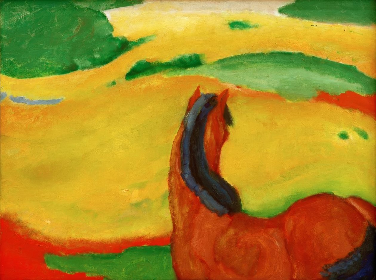 Ló vidéken alkotó: Franz Marc