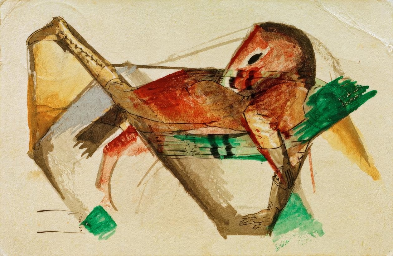 Ló hideg rózsaszínben alkotó: Franz Marc