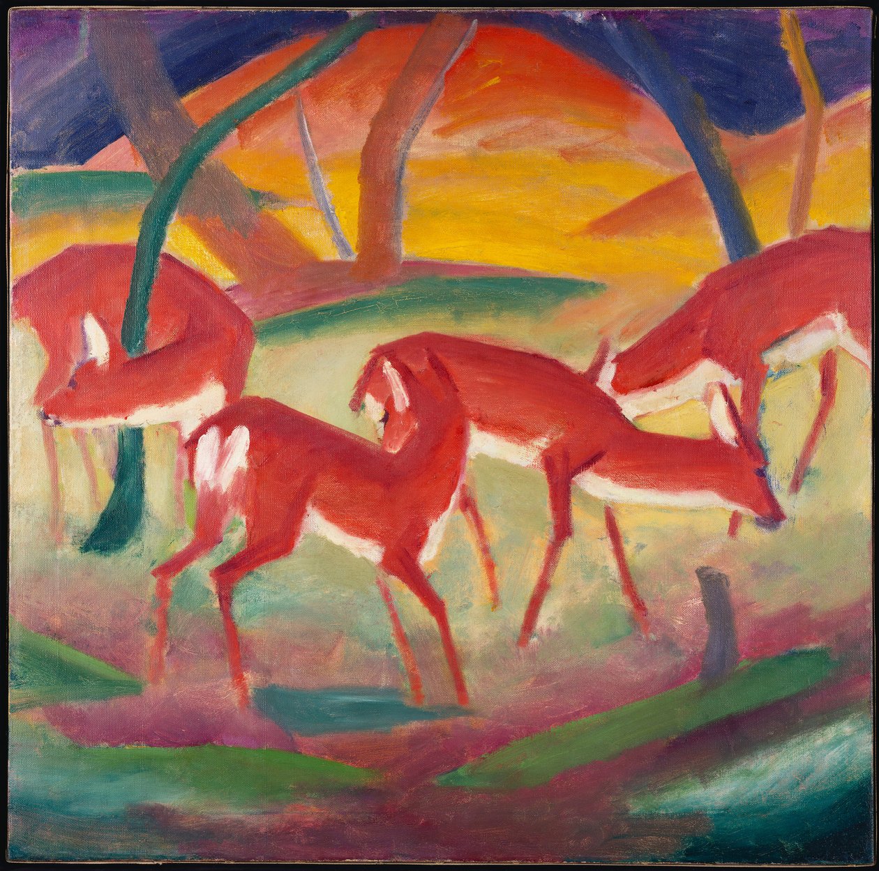 Gímszarvas 1, 1910 alkotó: Franz Marc
