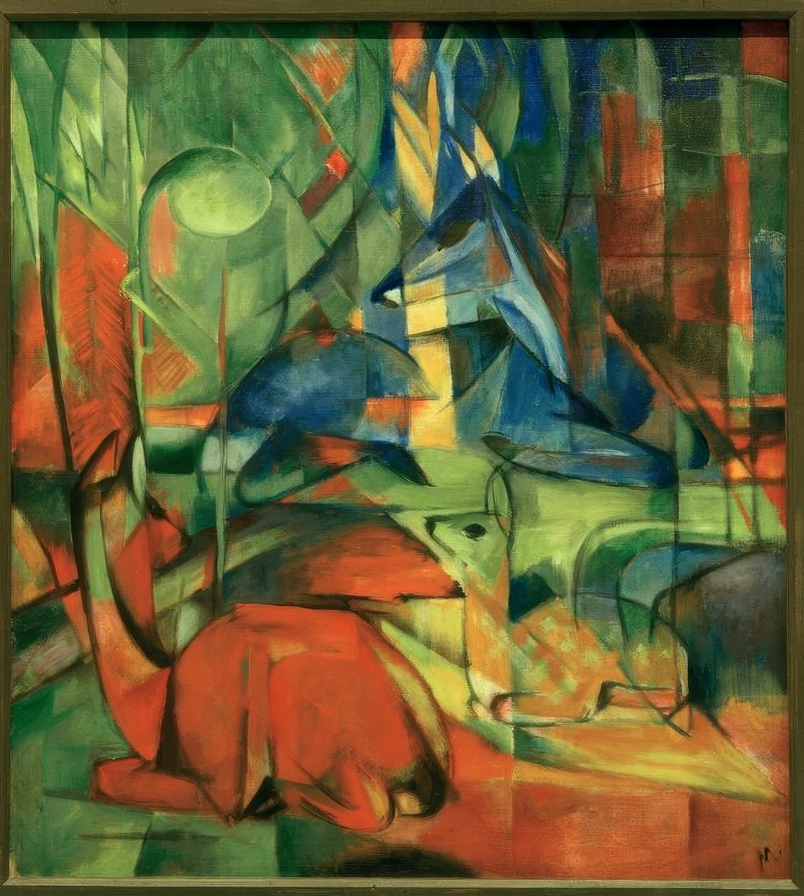 Szarvas az erdőben II alkotó: Franz Marc