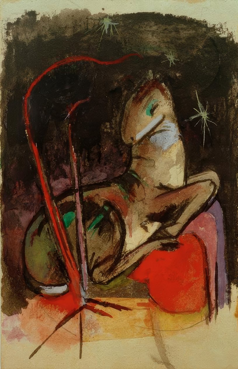 Pihenő állat alkotó: Franz Marc