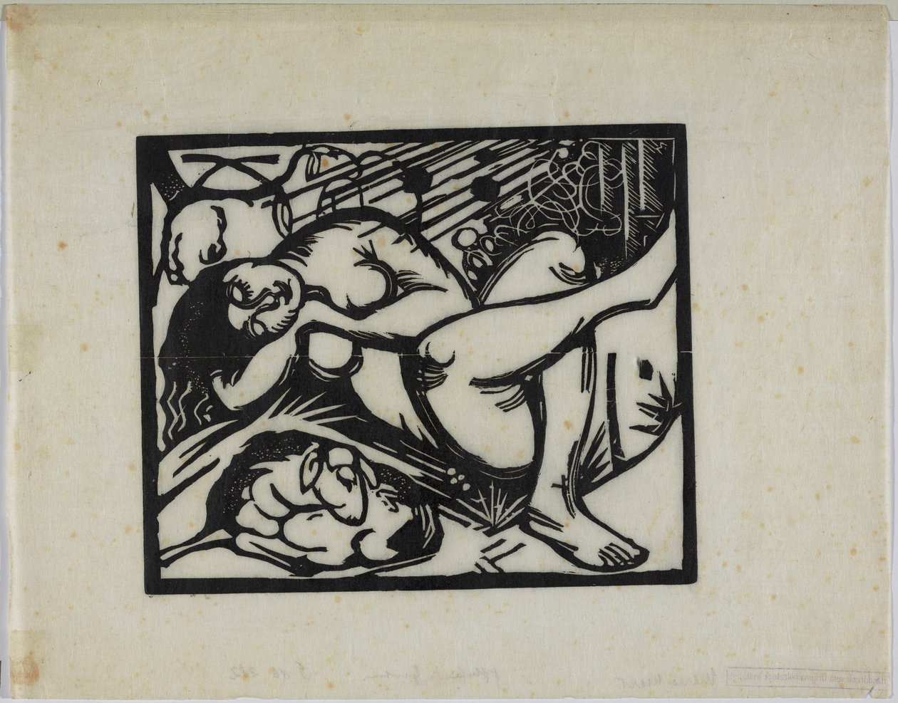 Alvó pásztorlány alkotó: Franz Marc