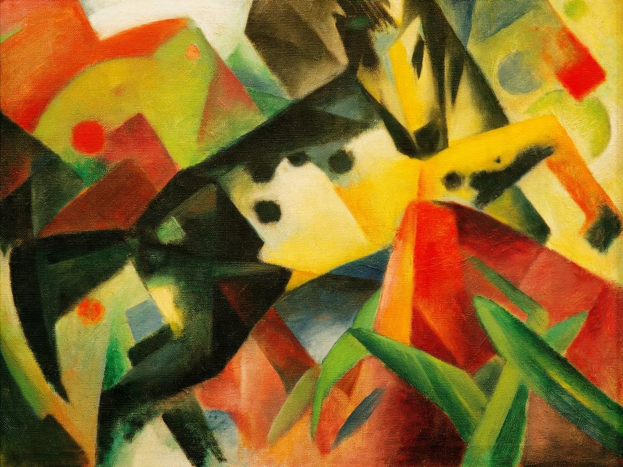 Ugró ló alkotó: Franz Marc