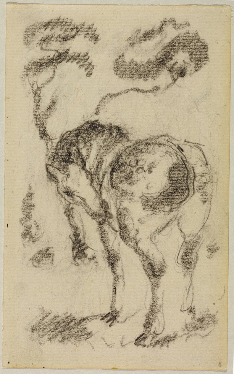 Álló ló fákkal alkotó: Franz Marc