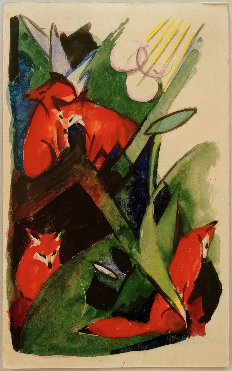 Négy róka alkotó: Franz Marc