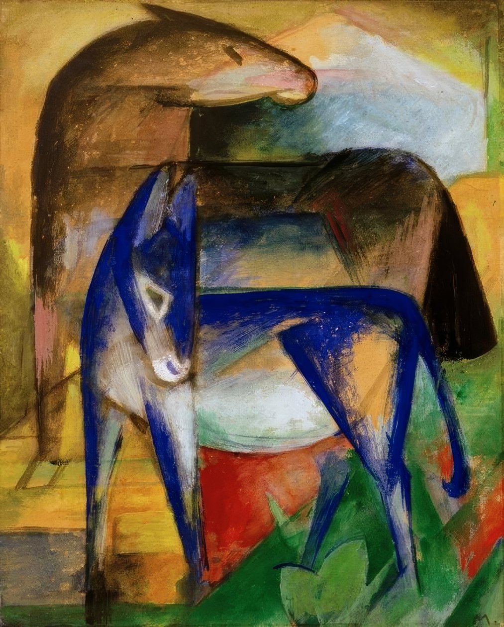 Két kék szamár alkotó: Franz Marc