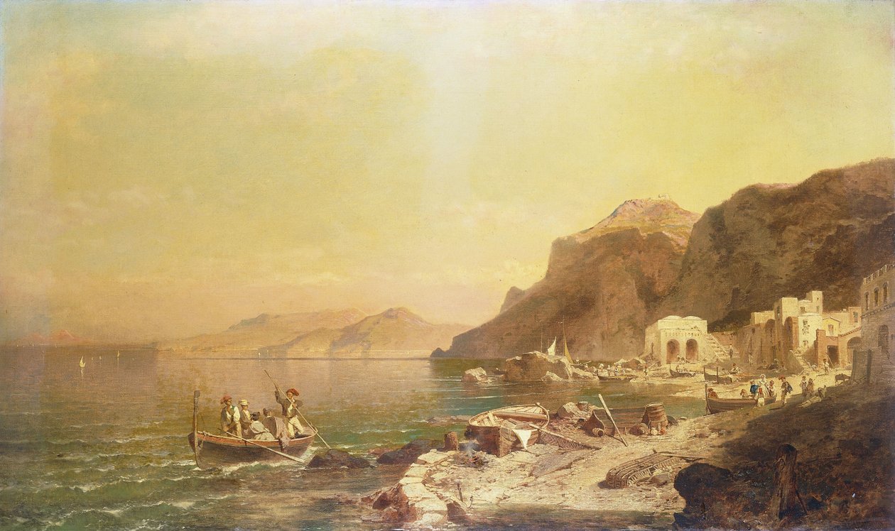 Capri sziget, alkotó: Franz Richard Unterberger