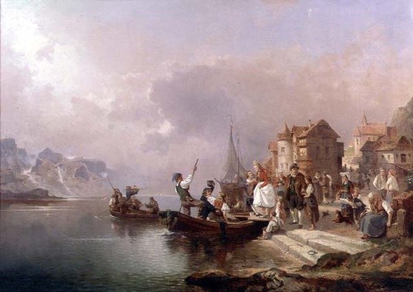 Norvég esküvő alkotó: Franz Richard Unterberger