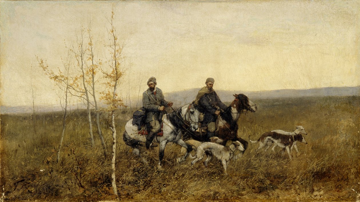 A vadászok, 1881 alkotó: Franz Roubaud