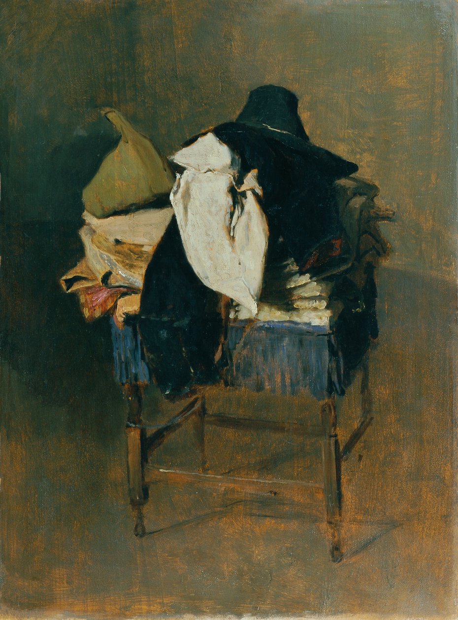 Jelmezek egy széken alkotó: Franz Rumpler