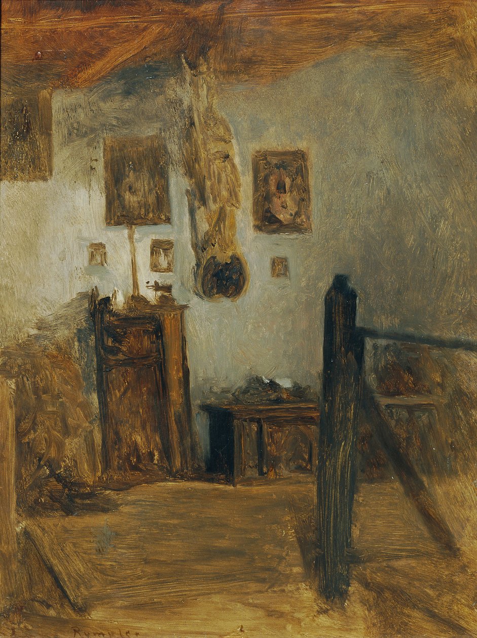 A művész szülőházának előszobája alkotó: Franz Rumpler