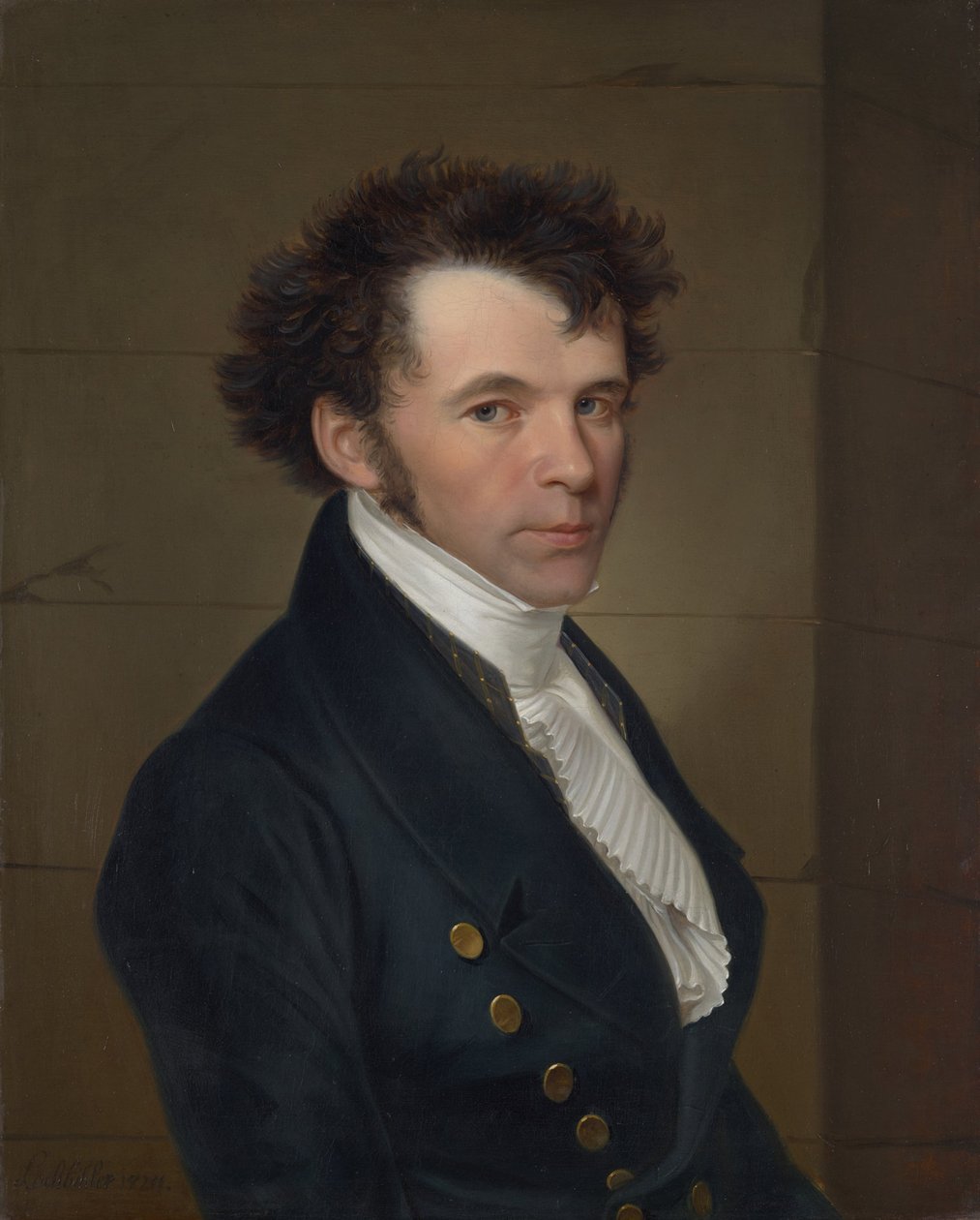 férfi portré alkotó: Franz Sales Lochbihler