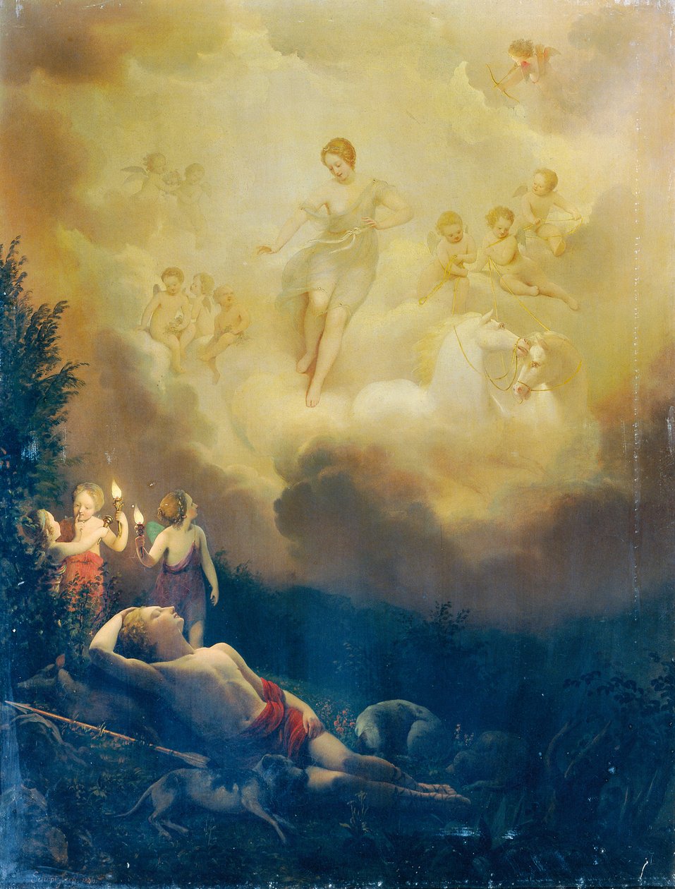 Diana és Endymion alkotó: Franz Schrotzberg