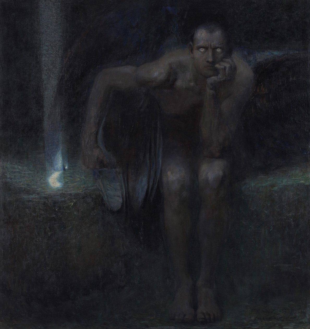 Lucifer, 1891. alkotó: Franz Stuck Ritter von