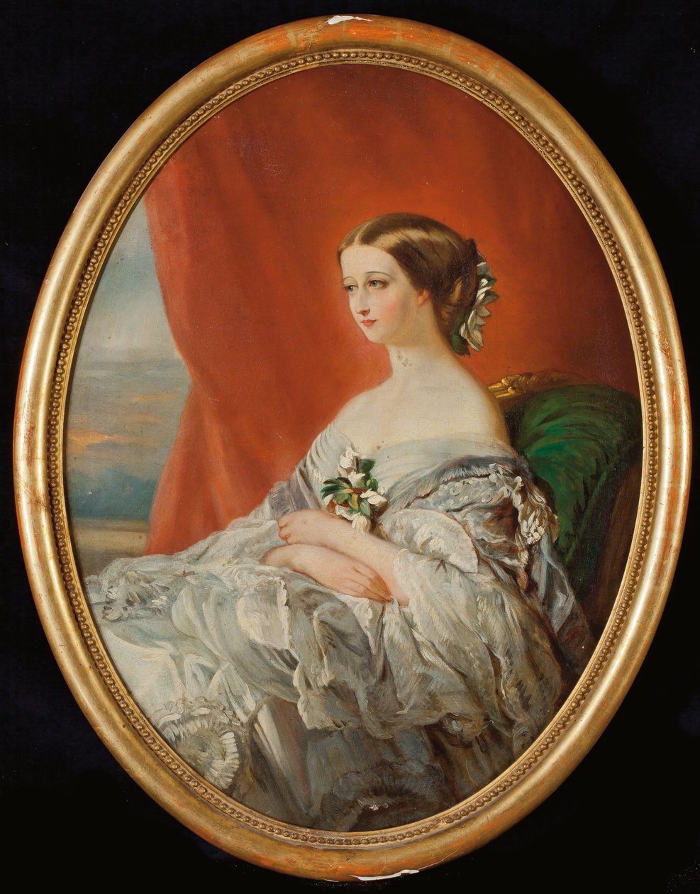 Eugénie császárné portréja alkotó: Franz Xaver Winterhalter