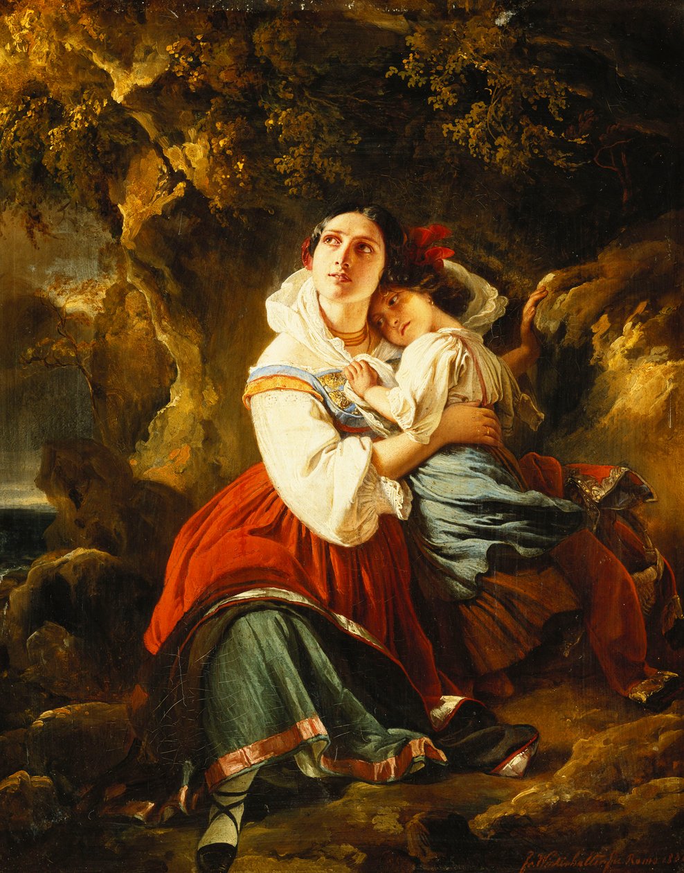 A közeledő vihar, 1834 alkotó: Franz Xaver Winterhalter