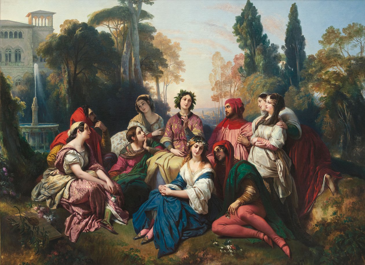A Dekameron, 1837 alkotó: Franz Xaver Winterhalter