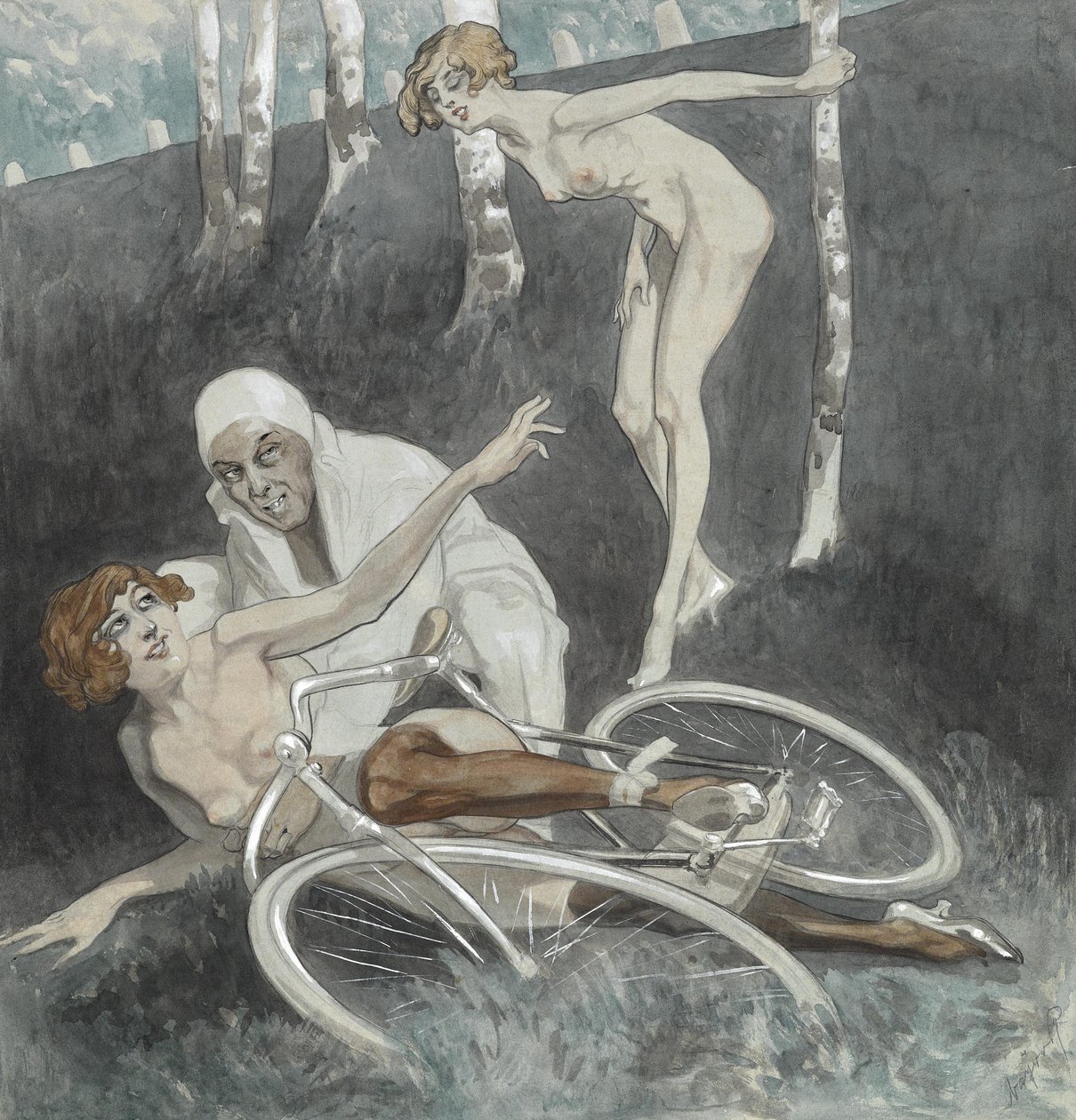 Erotikus illusztráció. alkotó: Franz von Bayros