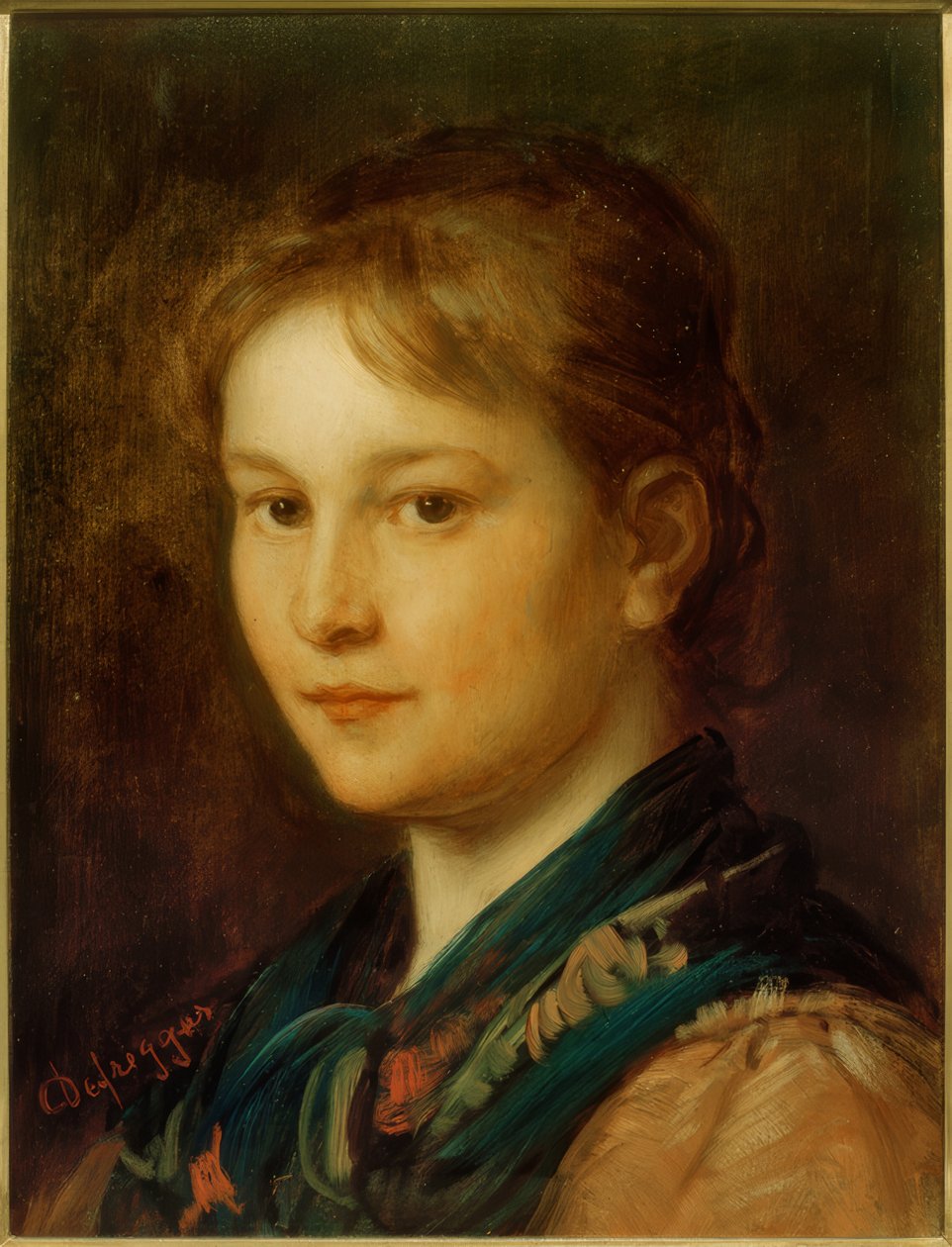 Lány feje (Sabine) alkotó: Franz von Defregger