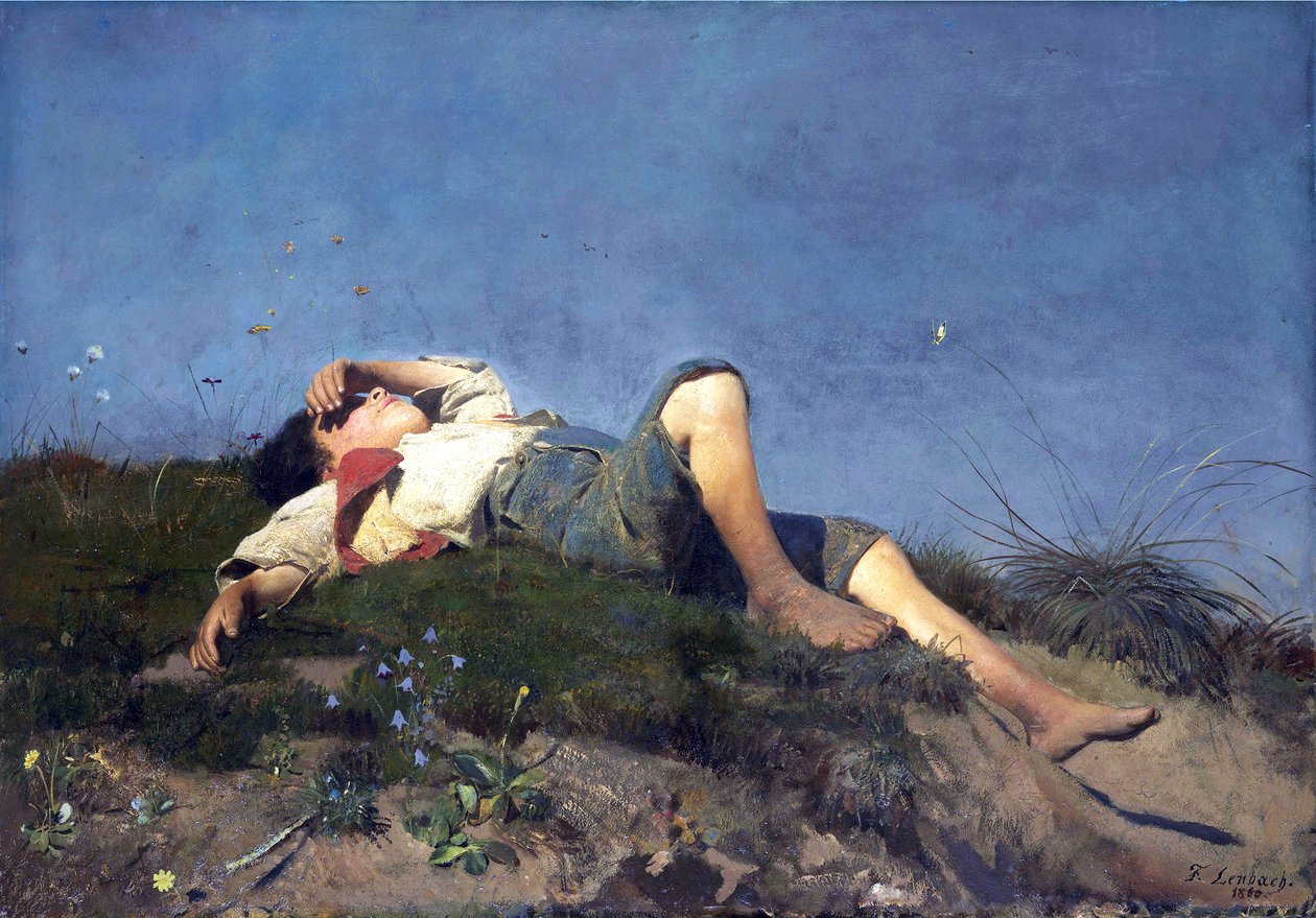 Német: Hirtenknabe pásztorfiú alkotó: Franz von Lenbach