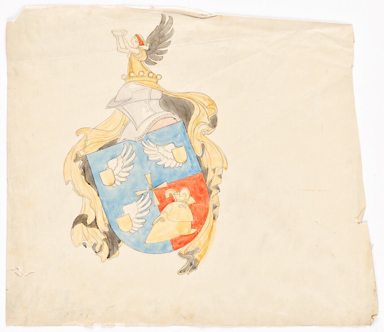 Tervezés családi címerhez alkotó: Franz von Matsch