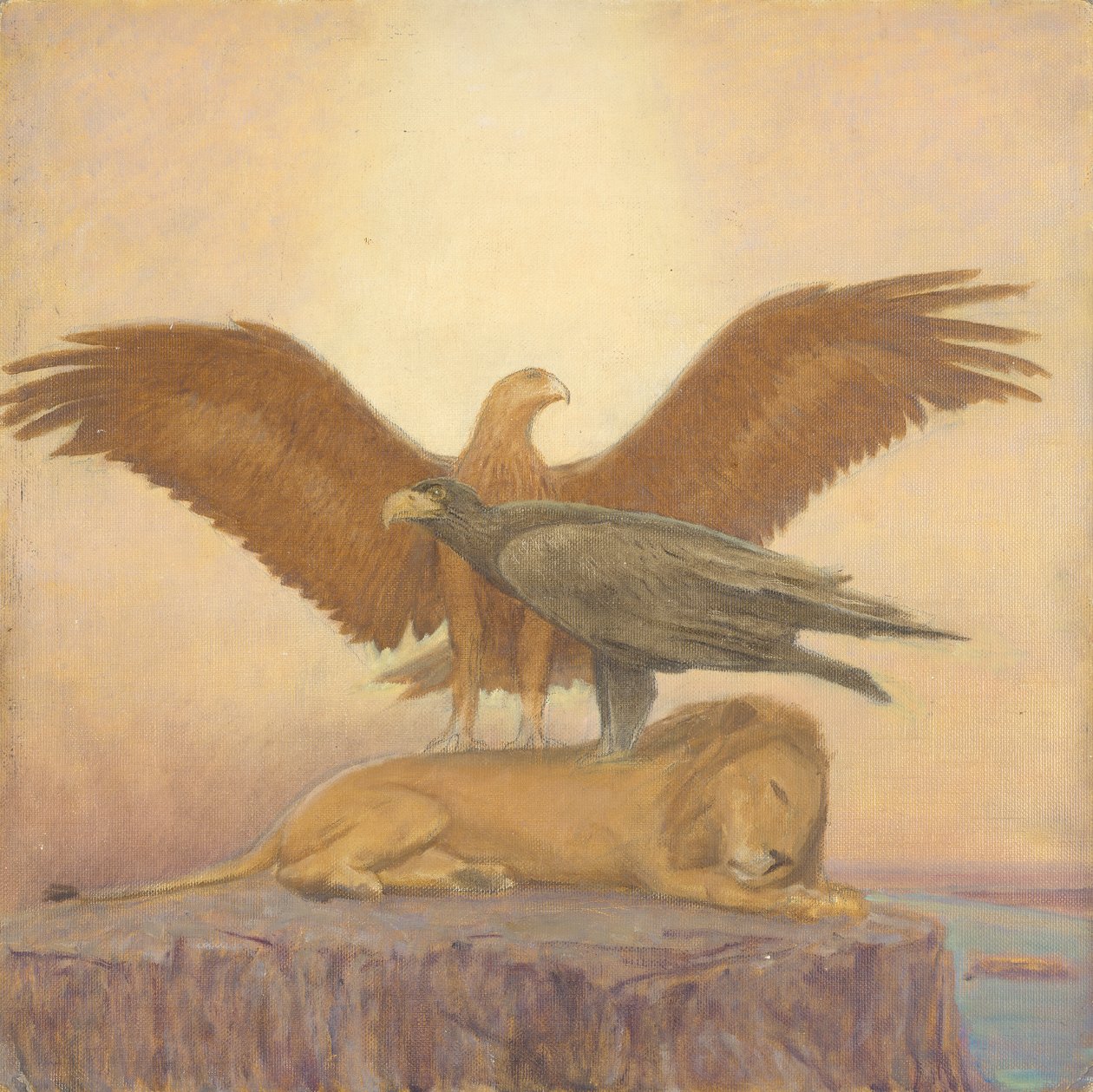 Tigris tanulmány alkotó: Franz von Matsch