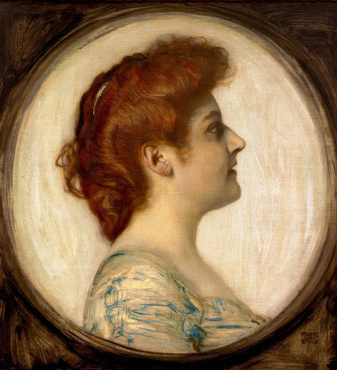 Egy hölgy portréja alkotó: Franz von Stuck