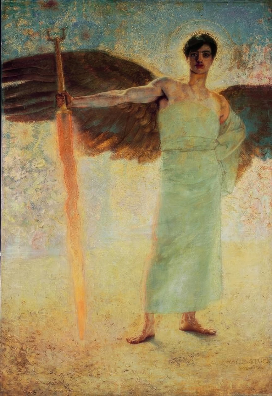 A Paradicsom őrzője alkotó: Franz von Stuck