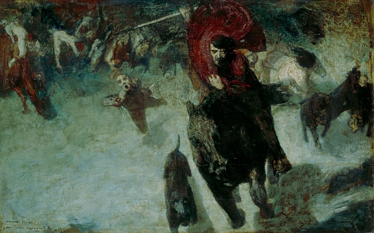 A vad vadászat alkotó: Franz von Stuck