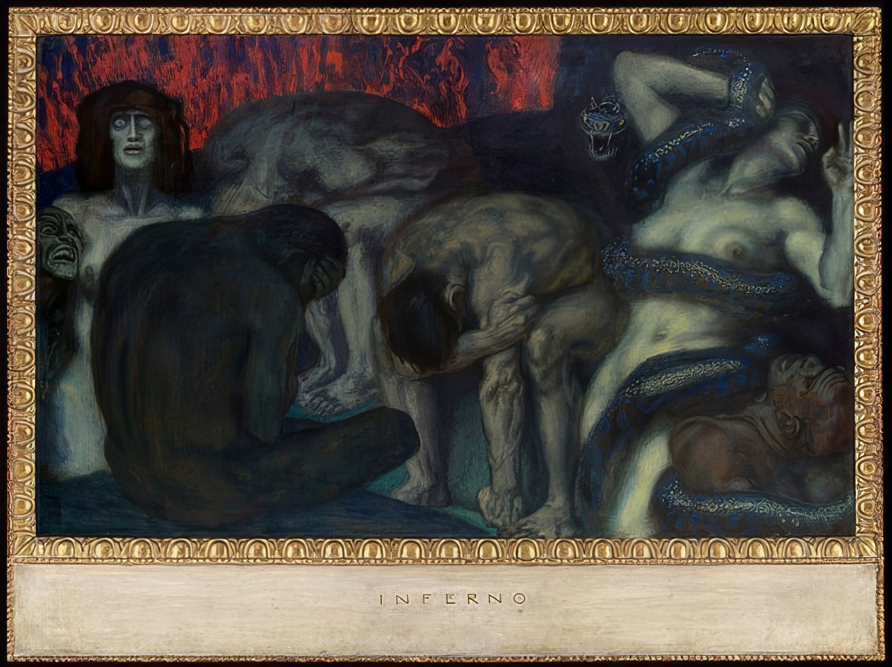 Pokol. 1908 alkotó: Franz von Stuck
