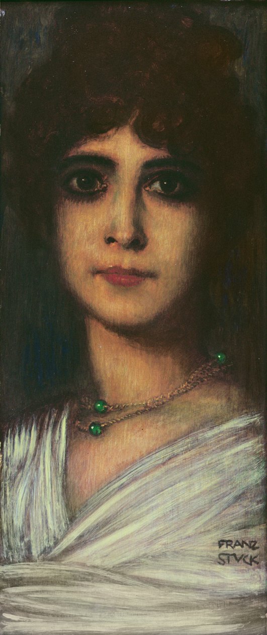Női portré (olaj) alkotó: Franz von Stuck