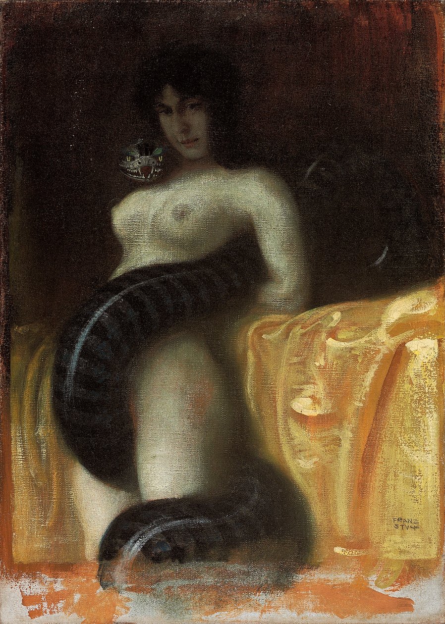 Érzékiség, 1891 körül alkotó: Franz von Stuck