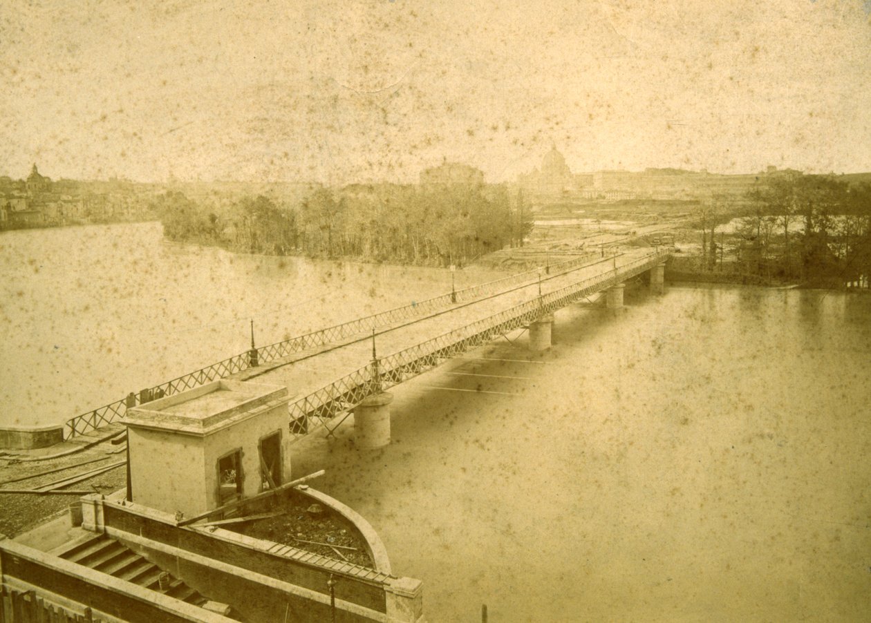 A Porto di Ripetta az 1878-as, 1878-as árvíz idején alkotó: Fratelli D