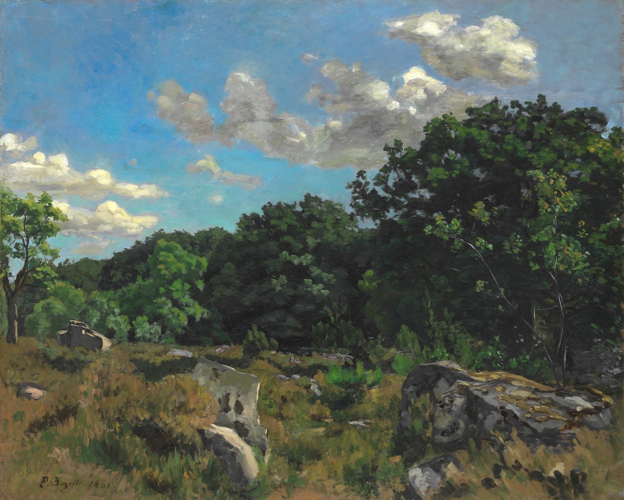 Táj a Chailly-nél alkotó: Frédéric Bazille