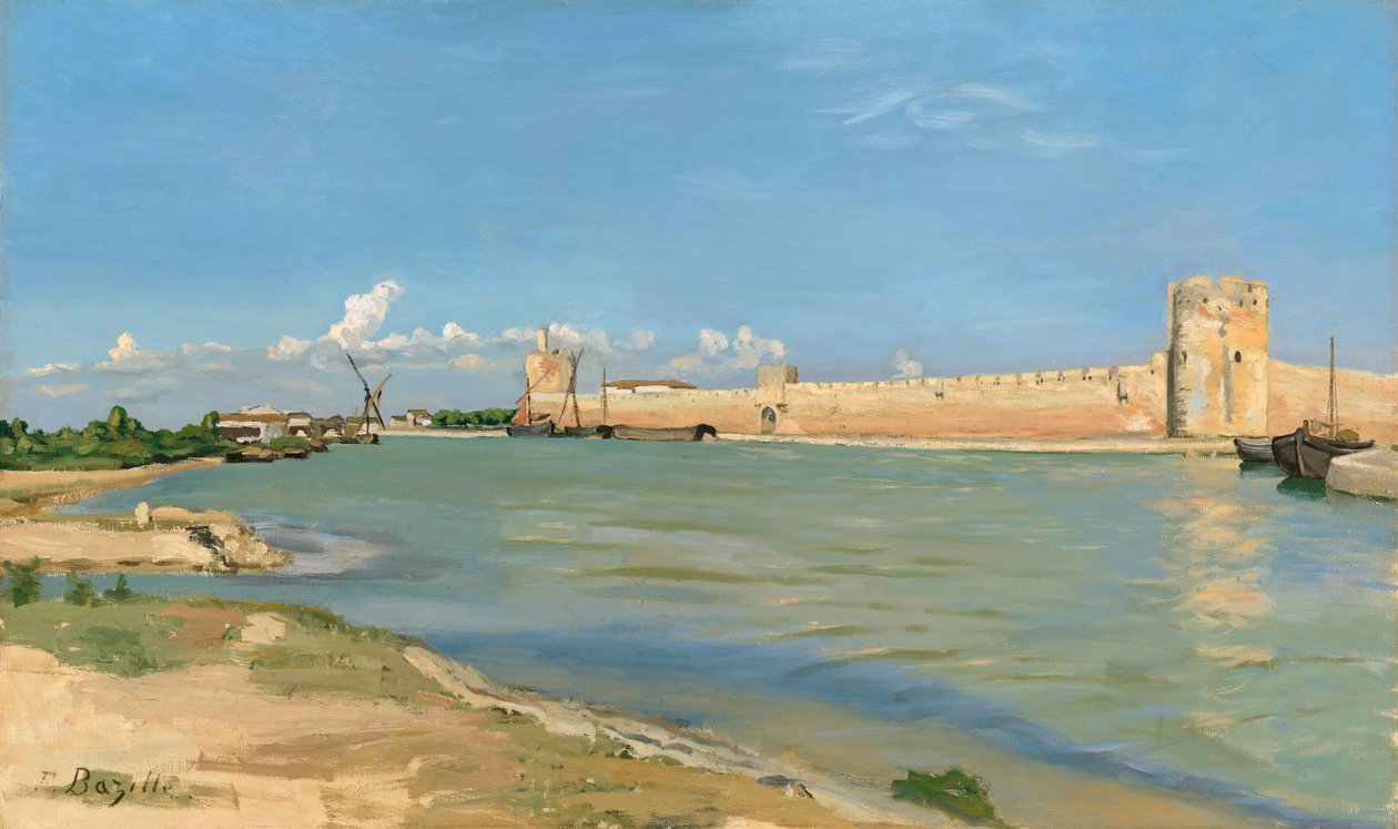A nyugati sáncok Aigues-Mortesnél, 1867. alkotó: Frédéric Bazille
