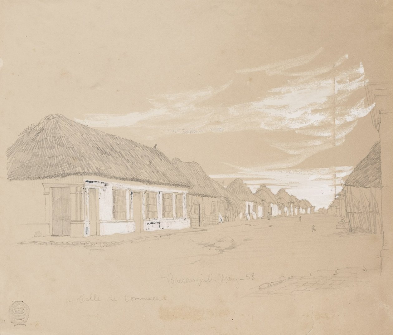 Commerce Street, Barranquilla, Kolumbia alkotó: Frederic Edwin Church