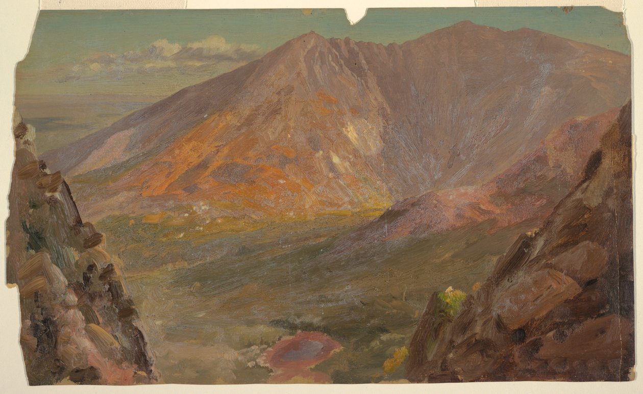 Katahdin -hegy, Nagy -medence a Dél -Turner -hegyről alkotó: Frederic Edwin Church