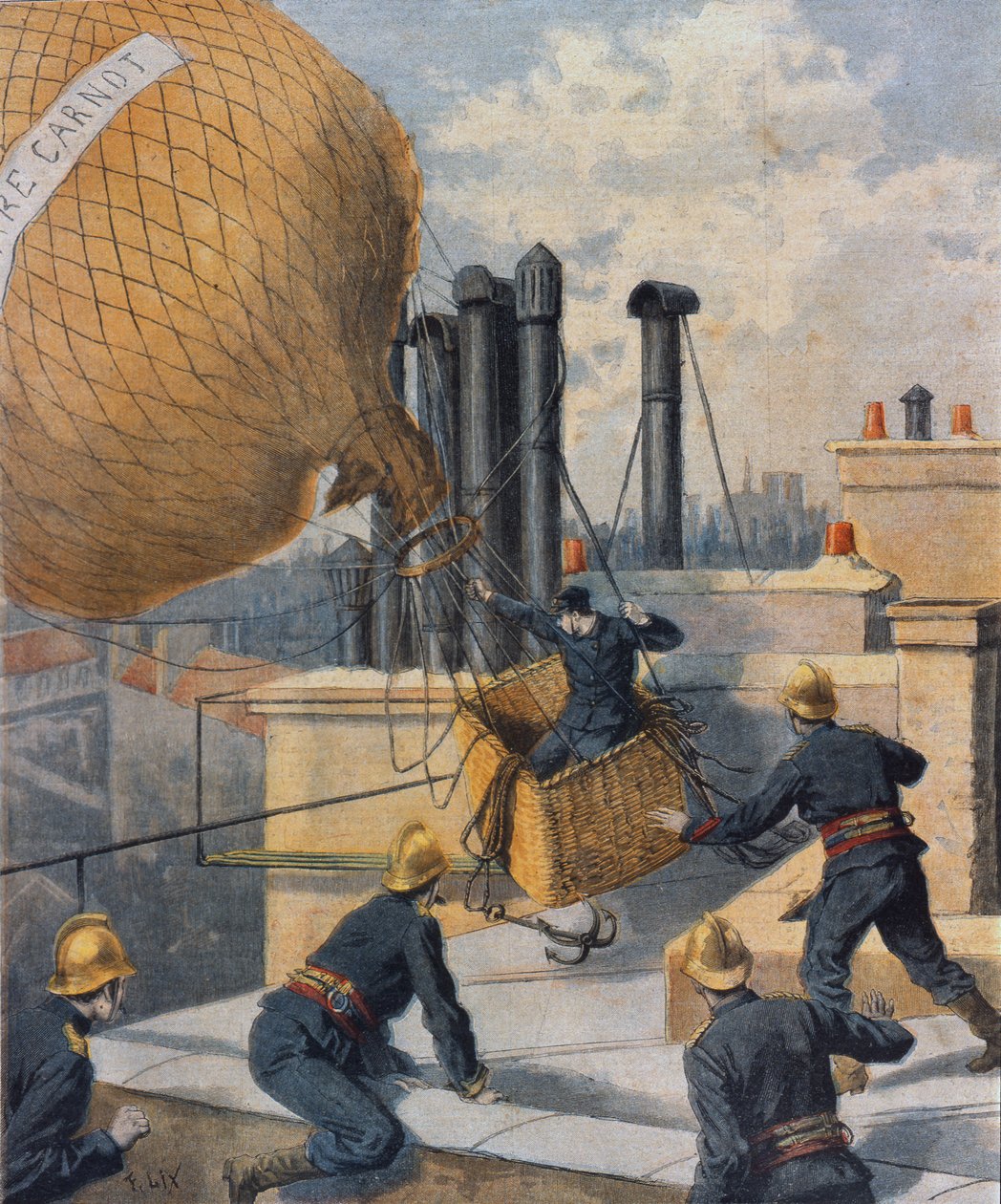 Tűzoltók, 1894 alkotó: Frederic Theodore Lix