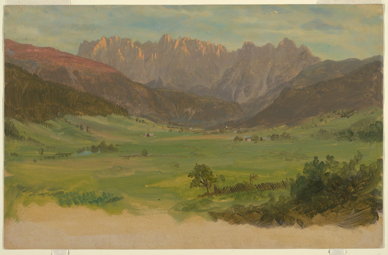 Alpesi völgy alkotó: Frederic Edwin Church