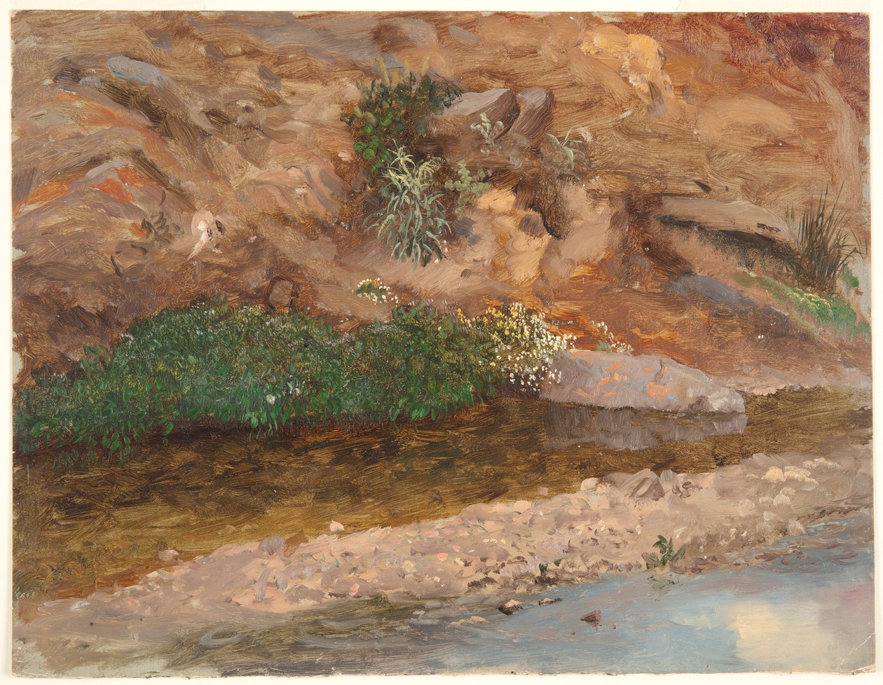 Bank of a Stream alkotó: Frederic Edwin Church