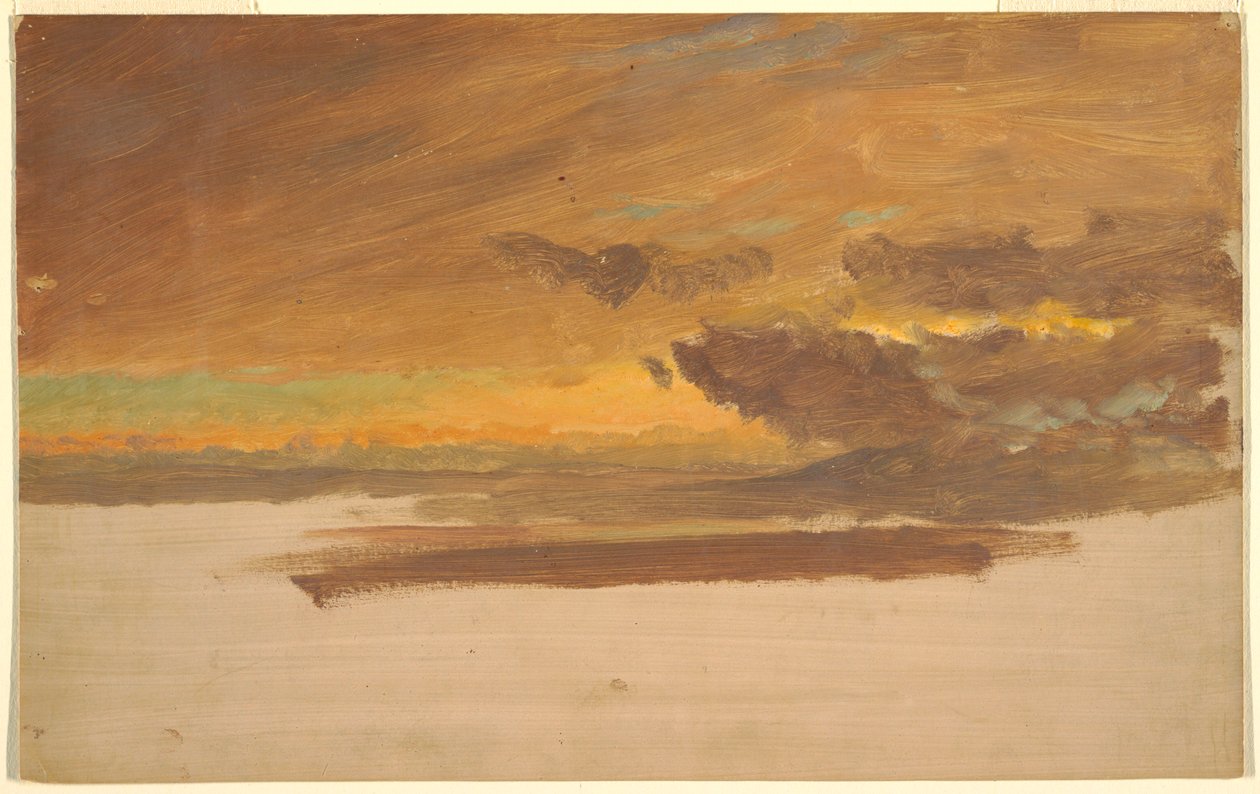Rajz, Felhő tanulmány, 1860-70 alkotó: Frederic Edwin Church