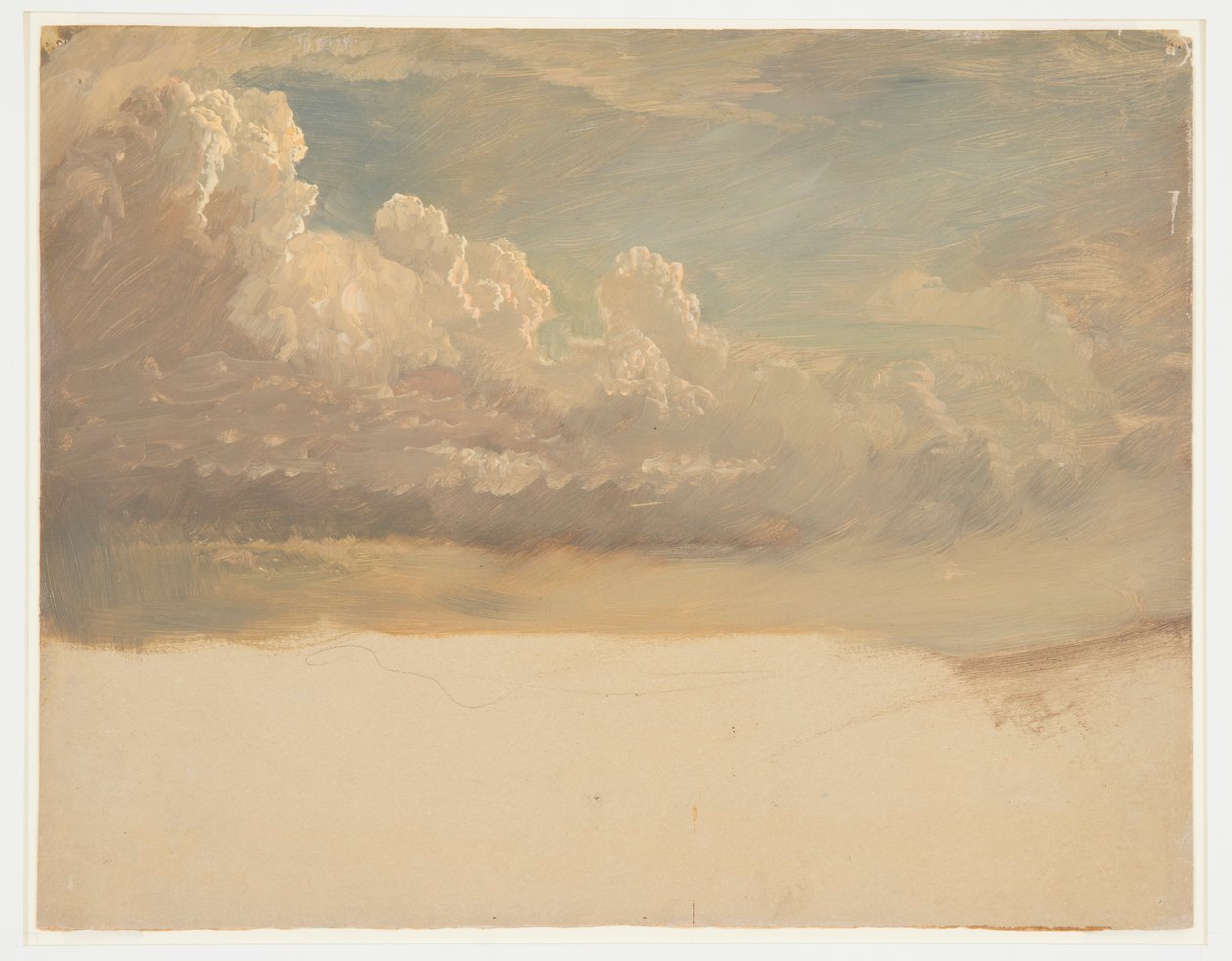 Rajz, Felhő tanulmány, 1871 március alkotó: Frederic Edwin Church