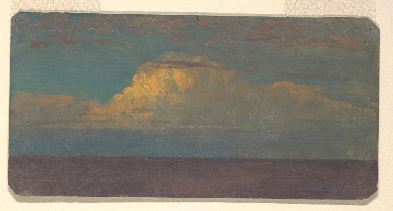 Rajz, Felhő tanulmány, 1870-80 alkotó: Frederic Edwin Church