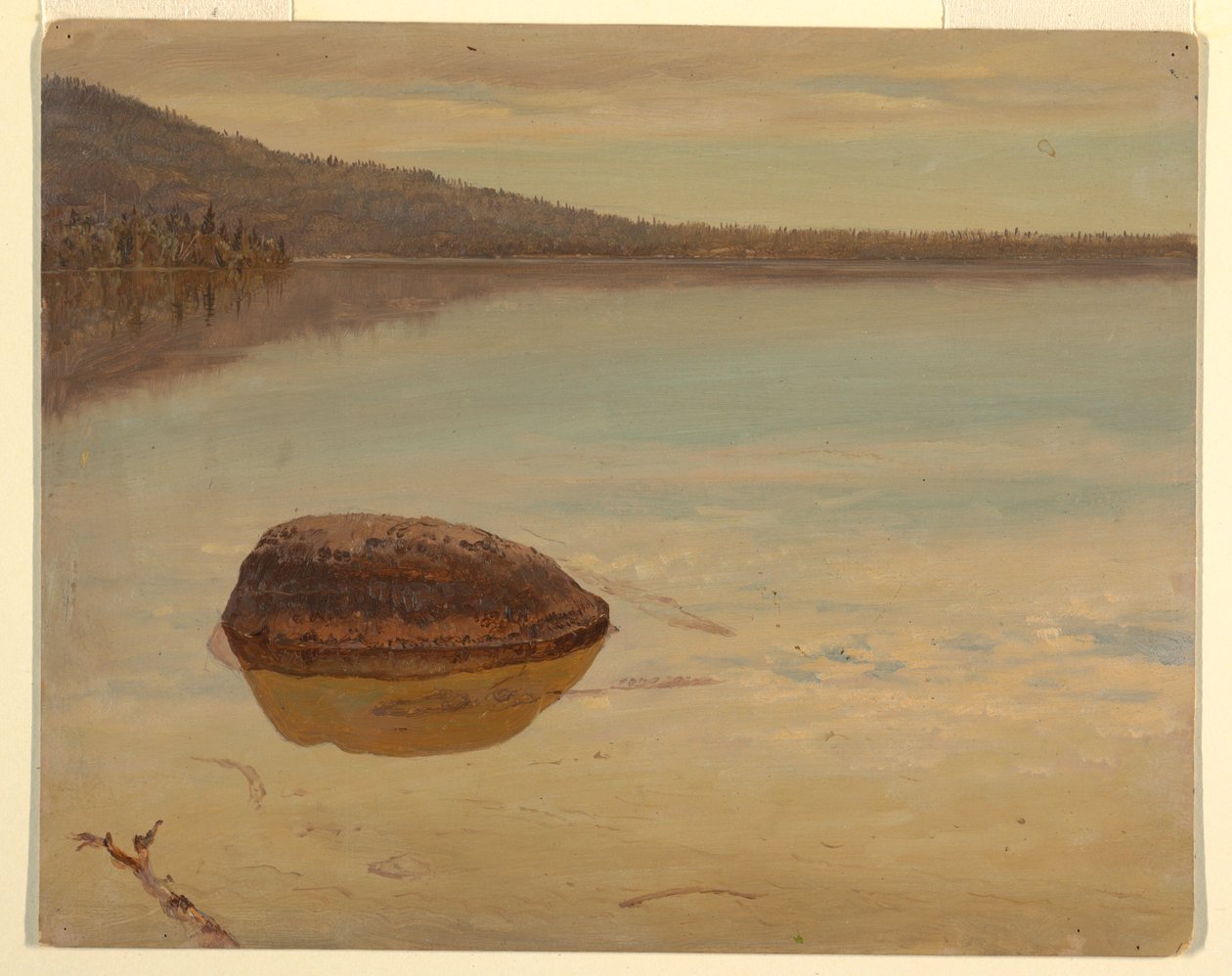 Rajz, Katahdin-tó , 1870-80 alkotó: Frederic Edwin Church