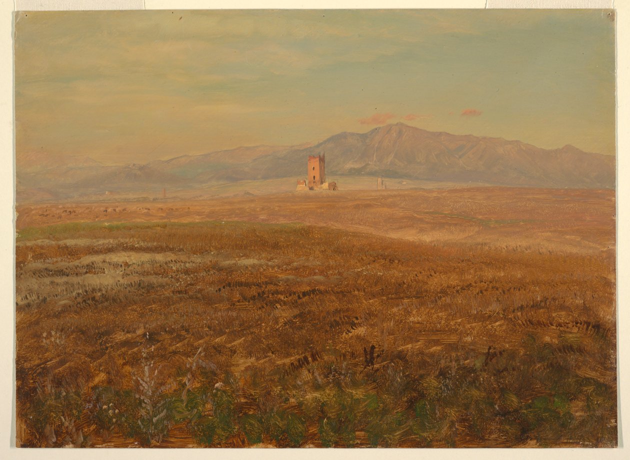 Rajz, mexikói tájkép, 1869. április alkotó: Frederic Edwin Church